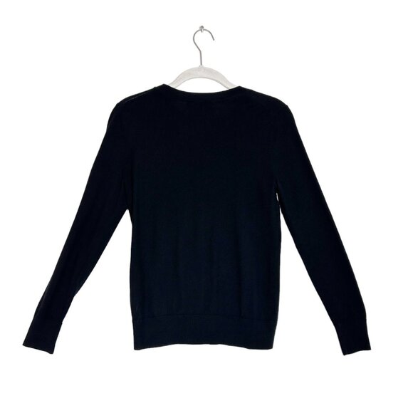 Banana Republic Factory Women's Long Sleeve Crew Sweater Top in Black - Sz PS - Picture 2 of 4